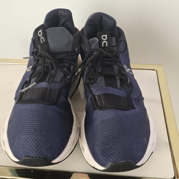 On Cloudnova Navy Blue White Athletic Running Shoes Men’s (26.99117) Size 8.5 main image 5